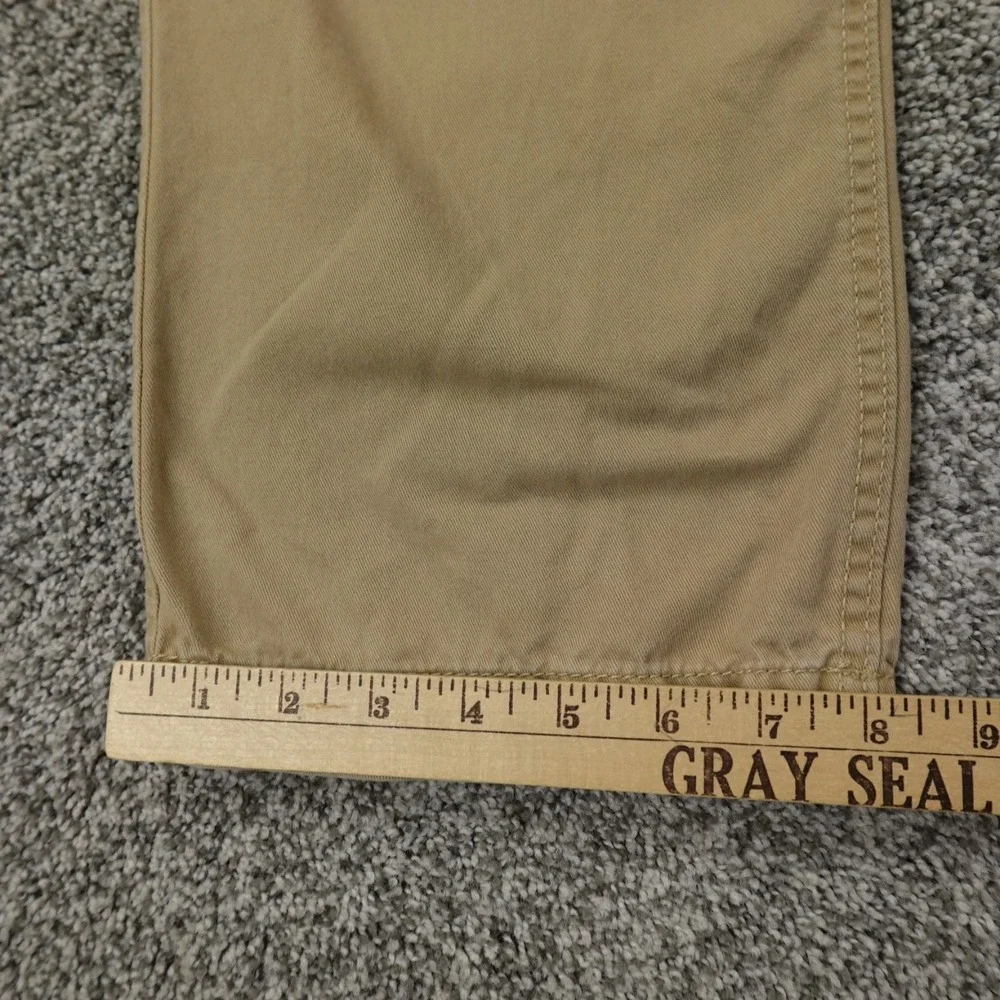 VTG‎ American Eagle Pants Mens 33X32 Beige Brown Tan Chino Relaxed Straight Y2K